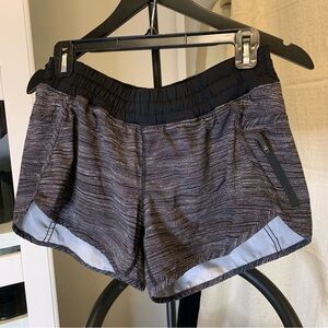 Lululemon Athletica Black and Gray Athletic Shorts